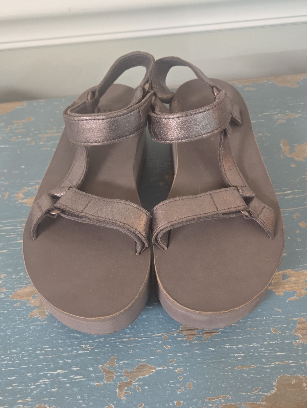 Teva Women's Metallic Bronze Platform Sandals